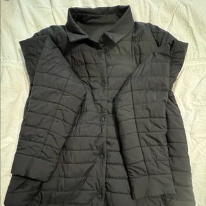 Lululemon Switch Please black quilted cozy shacket Size 6